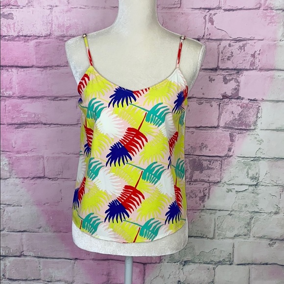 Marine Layer Tops - Marine layer multi colored leaves camisole S